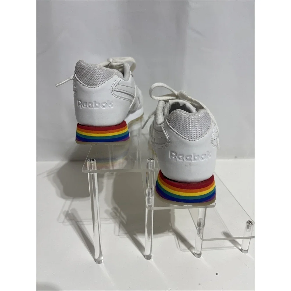 Reebok Harman Run Pride Shoes White/Rainbow Men's Size 5.5 FY5311 Pride Month